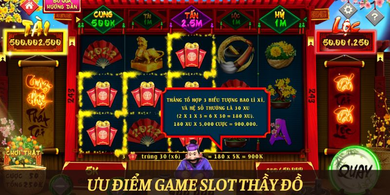 Ưu điểm game slot Thầy đồ